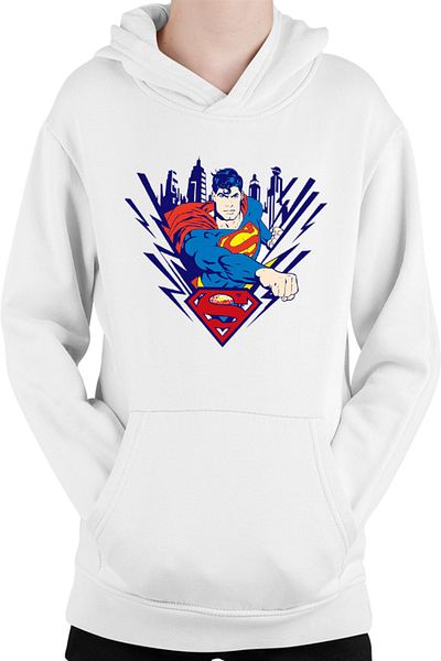 OEM Superman Superhero Fly Cape Kids Hoodie