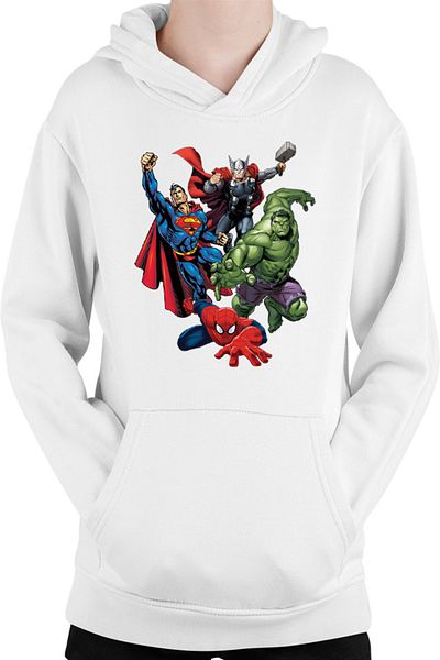 OEM Hanorac Copii Superman Hulk Spiderman Thor Avangers Total Action
