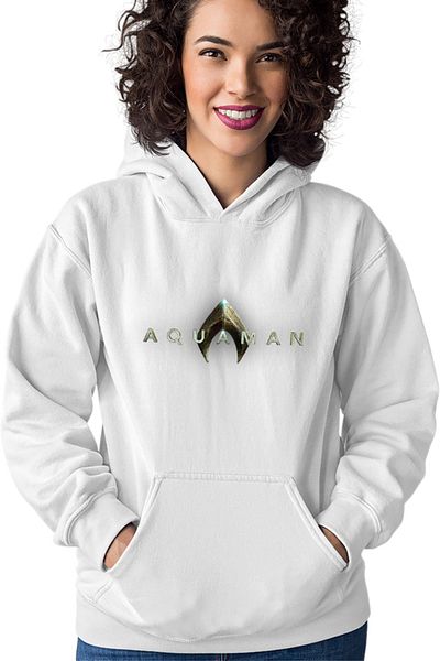 OEM Women's Hoodie Aquaman Logo Water King Comic Books Cartoons