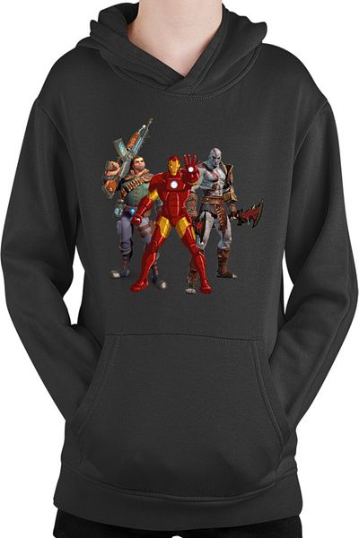 OEM Kids Hoodie Ironman God of War Kratos Axe Fortnite
