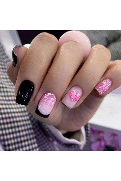 Choice W509 24pcs Short French False Nails Leopard Print Design Fake Nails Art Full Coverage Waterproof Rem
