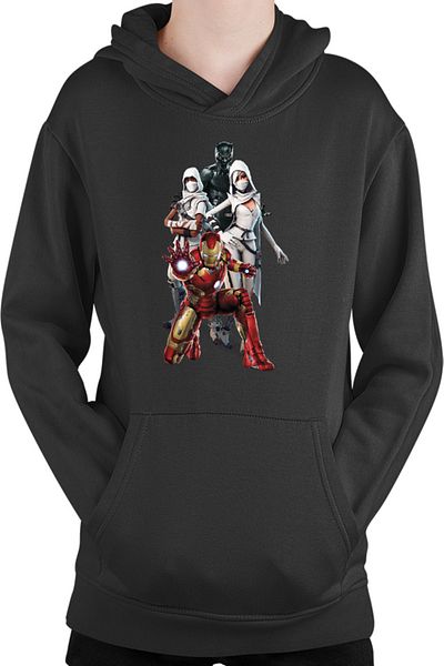 OEM Children's Hoodie Ironman Stark Armor Avengers Suit Panther PUBG