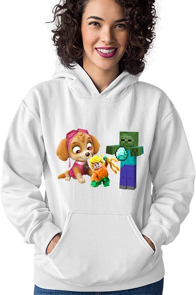 OEM Women's Hoodie Aquaman Skye Paw Patrol Zombie Minecraft