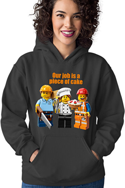 OEM Hanorac Femei Jobs Piece of Cake Easy Delicious Food