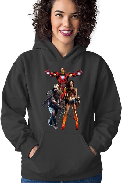 OEM Hanorac Femei Witcher Ironman Wonder Woman Superhero Horror