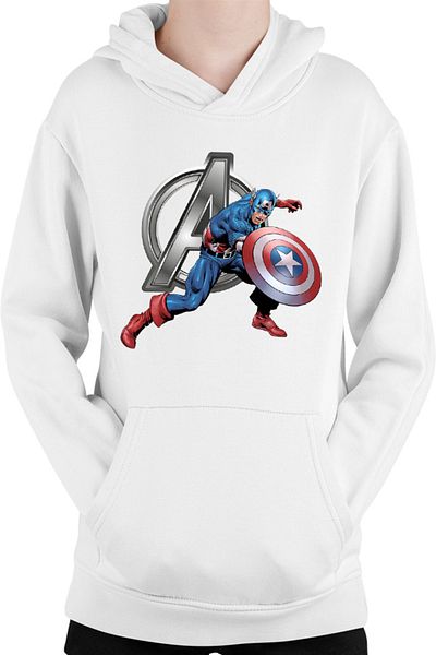 OEM Kids Sweatshirt Captain America Avengers Logo Marvel Universe