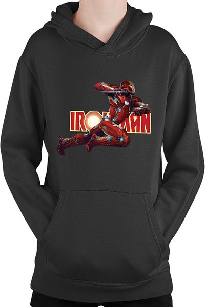 OEM Hanorac Copii Ironman Logo Light Heavy Strong Alpha Fire Hot