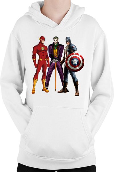OEM Kids Hoodie Captain America Joker Flash Serious Speed Suit