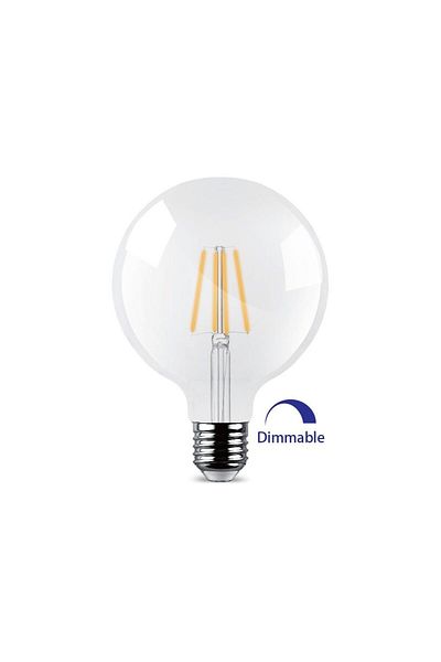 Braytron BEC LED CU FILAMENT TR 7W DIM G95 806LM 2700K E27