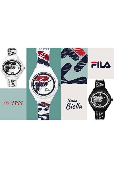 Fila Adult Unisex Analog Watch, White 38-321-303, 44 mm