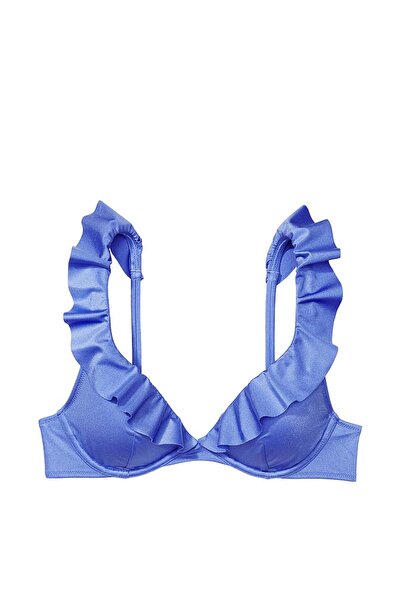 Victoria's Secret Fırfırlı Derin Dekolteli Bikini Üstü