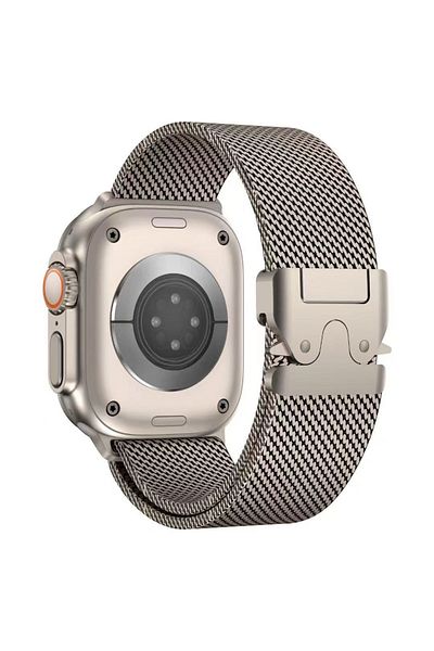 Hurtel Bransoleta pasek Titanium Milanese Loop do Apple Watch 42/44/45/46/49 mm - tytanowa