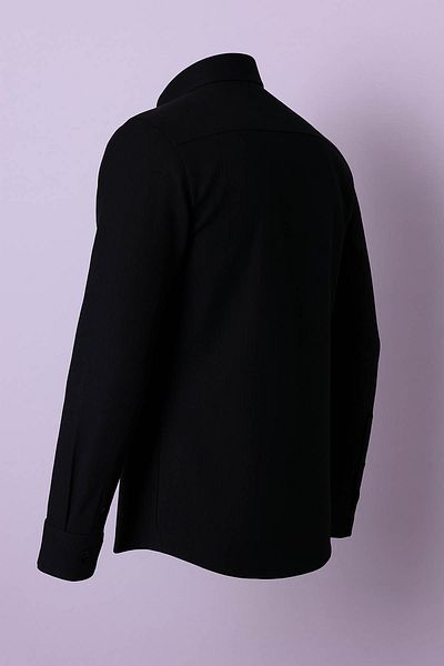 trender Long Sleeve Black Men's Shirt 2568