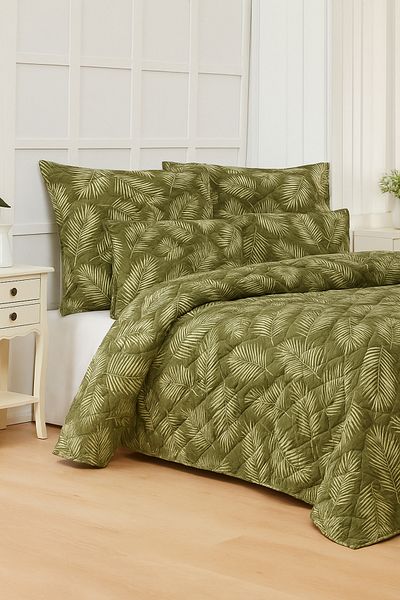 Mislina Home Mauritius Single Quilted Filled Pique 4 Seasons Baklava Dsn | Pillow Case Gift |   160X230Cm