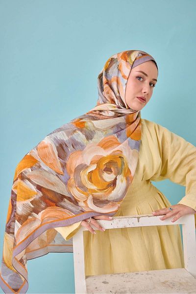 Mahal Silkhome Rose Pattern Mayda Shawl