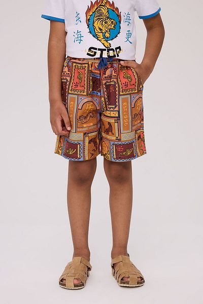 Nebbati Boy Patterned Shorts