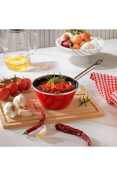 Schafer Komfort Conical Sauce Pan 13 Cm-Red