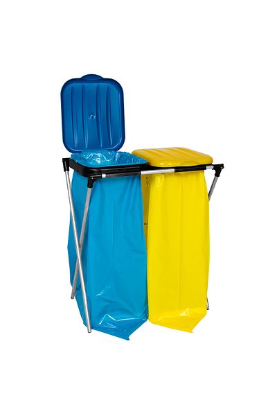 GSG24 Suport pentru sac de gunoi de 120L pentru sortare - 2 tipuri de deșeuri