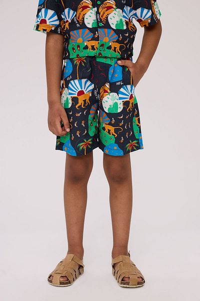 Nebbati Boy Patterned Shorts