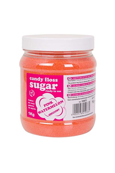 GSG24 Zahăr colorat pentru vată de zahăr, roz, aromă de pepene verde, 1kg