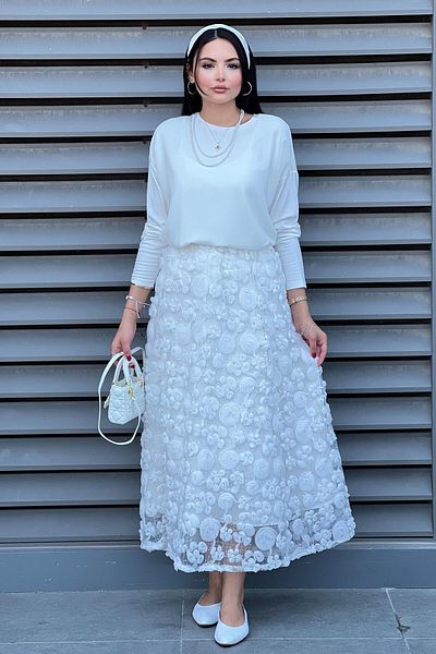 Mahal Rose Tulle Skirt