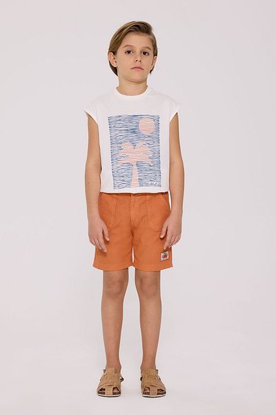 Nebbati Boy Tile Red Shorts