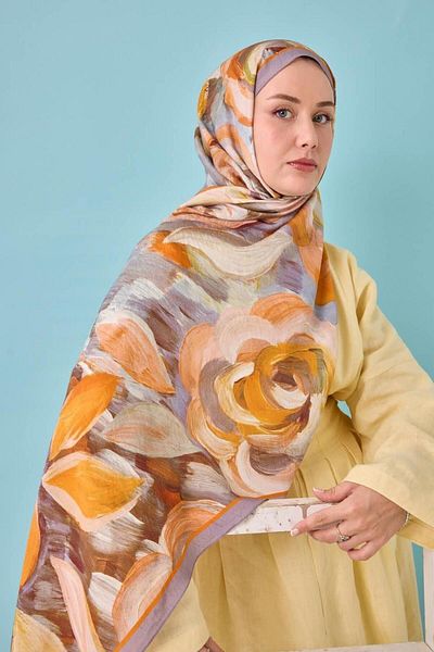 Mahal Silkhome Rose Pattern Mayda Shawl
