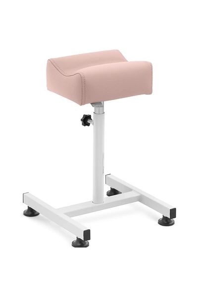 Physa Podnóżek kosmetyczny do pedicure 24 x 22 cm wys. 47-67 cm - pudrowy róż