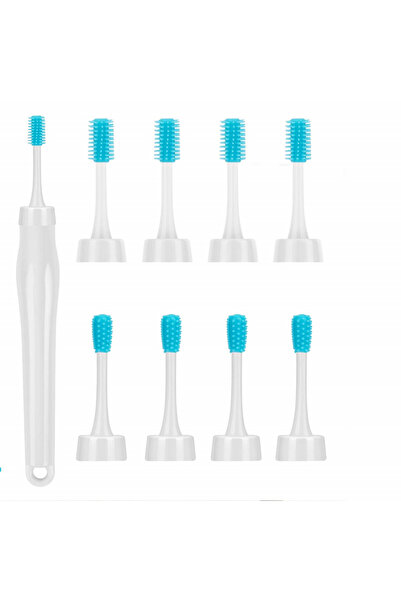 Epilume Set de curățare a urechilor Epilum cu 16 capete, silicon, alb/albastru