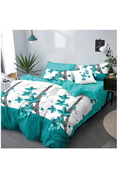 OEM Double bed linen, 6 pieces, 2 persons, 245x250 cm, Multicolor print