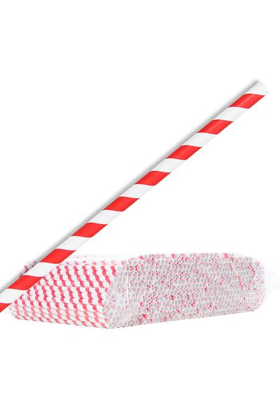GSG24 Bețișoare de hârtie din vată de zahăr 6/270 mm - albe și roșii 500 buc.