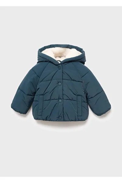 Kapüşonu suni kürklü anorak