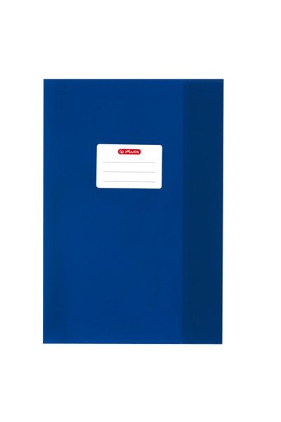 Herlitz Copertă de carte A4, Culoare Albastru închis, Material PP