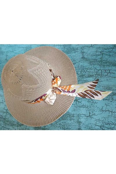 Dilara Straw Model Bow, Drawstring Foter Hat