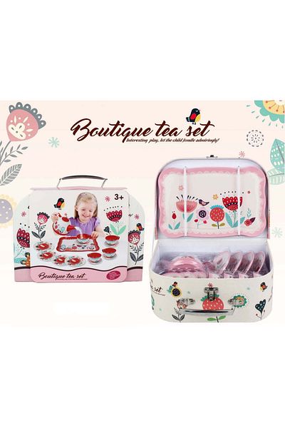OEM LUNA LUX Set de ceai pentru copii in cutie de picnic 16 pcs