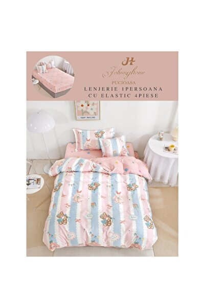 OEM Reversible bedding set, fitted sheet, Finet, individual, 4 pieces, 140x200cm, toys