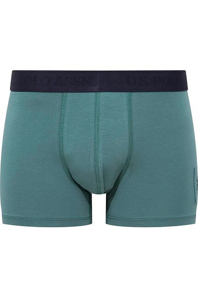U.S. Polo Assn. U.S. Polo Assn. Men's 3-Piece Boxer Set - Green Navy Blue Pattern Comfortable Cotton Underwear