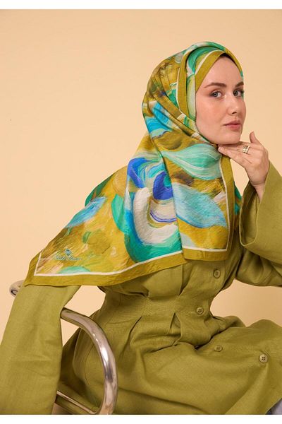 Mahal Silkhome Rose Pattern Mayda Shawl