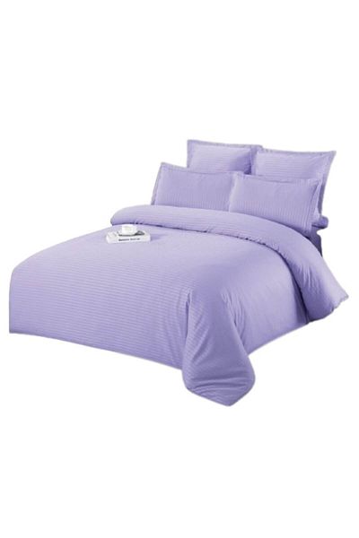 OEM Double bed linen, Damask, 6 pieces, 2 persons, 200x230cm, Purple