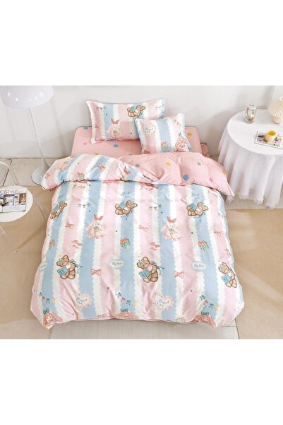 OEM Reversible bedding set, fitted sheet, Finet, individual, 4 pieces, 140x200cm, toys