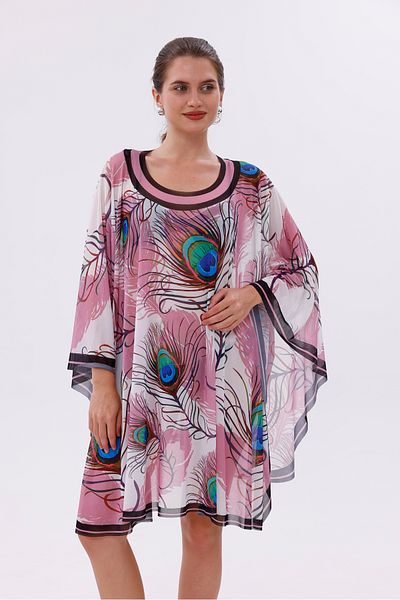 tarzınısec Short Kimono Pareo - Hijab Pareo - Aegean Model 180X135 cm