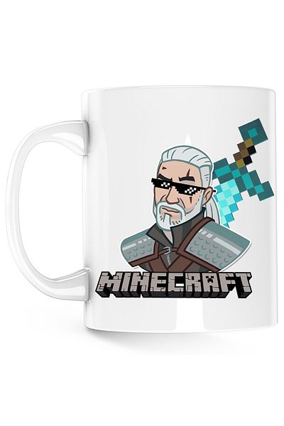 OEM Cana The Witcher Minecraft Mcskins Optifine Aternos, alba, 330 ml