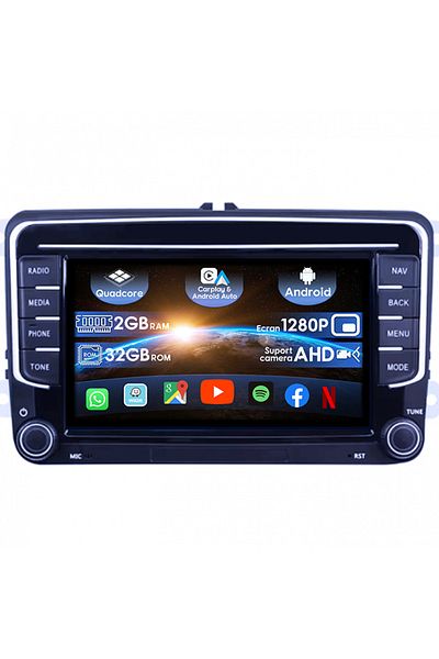 navi-it Navigatie dedicata Volkwagen, model 2023, 2GB RAM 32GB ROM, Quad Core, Display 7" IPS Full HD, , And