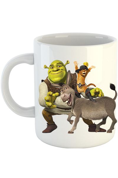 OEM Cana Shrek Donkey Puss In The Boots Story, alba, 330 ml