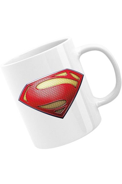 OEM Superman Logo Cartoon Redson Marvel Mug, white, 330 ml