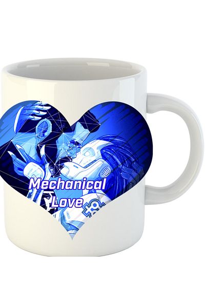 OEM Cana NFT XOXO Heart Robot Cyber Human Artificial, alba, 330 ml