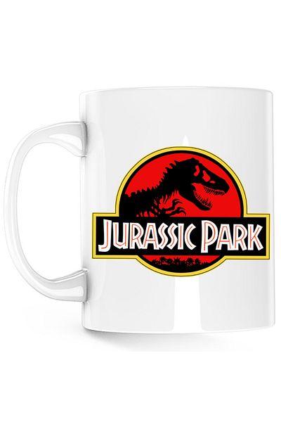 OEM Cana Jurassic Park Logo Dinosaurs , Alba, 330 ml