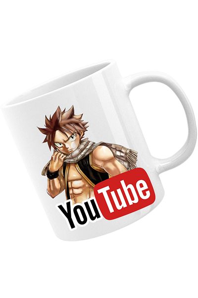 OEM Cana Fairy Tail Youtube Creator Duplo Natsu, alba, 330 ml