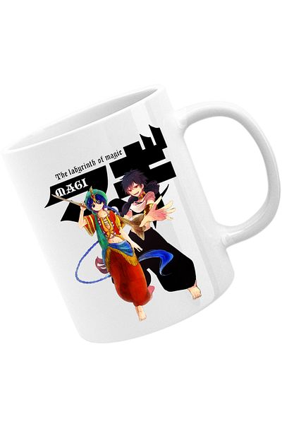 OEM Cana Magi The Labyrinth of Magic Alladin Judar Fight Pose Logo, alba, 330 ml