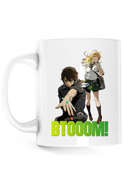 OEM Cana Btooom! Sakamoto Ryouta Himiko Team Junya Inoue Combat Arms, white, 330 ml